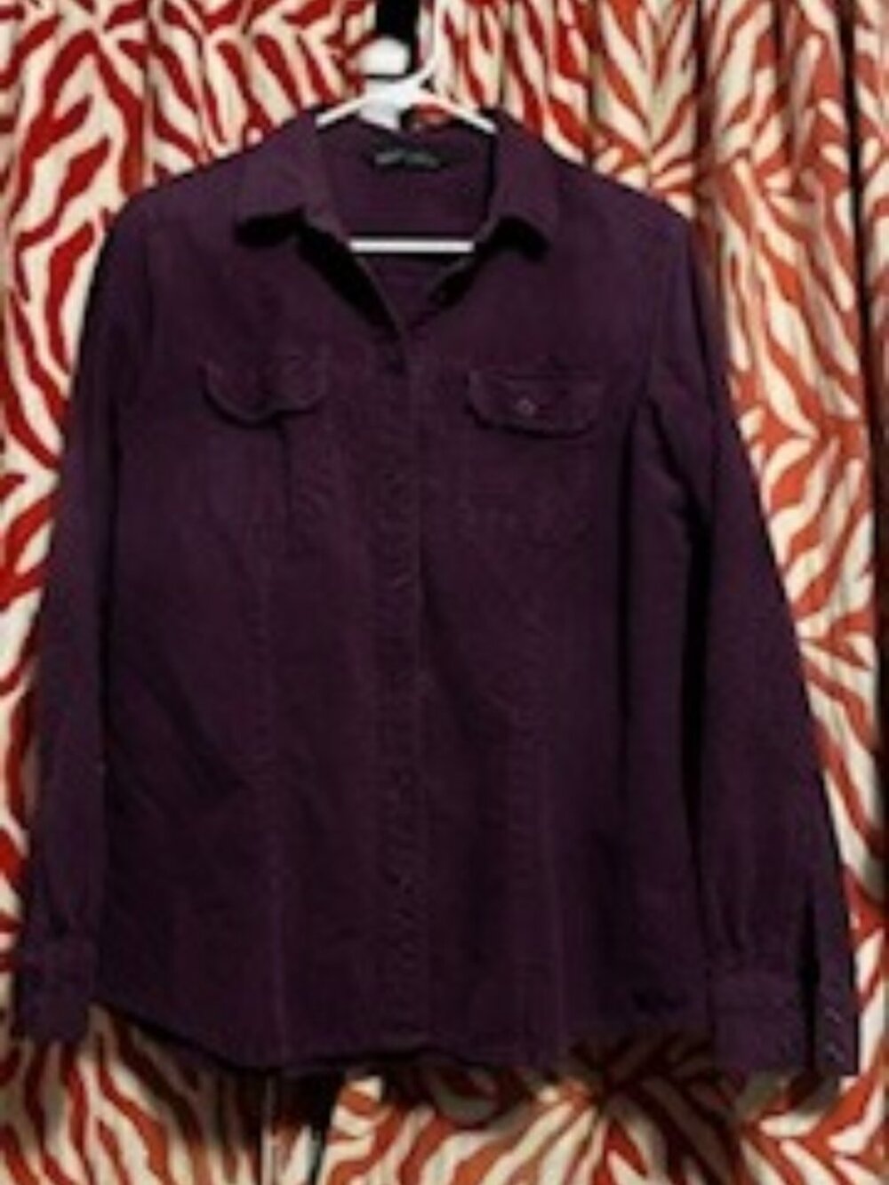 Woolrich Women's Pure Cotton Purple shirt, Size Large
